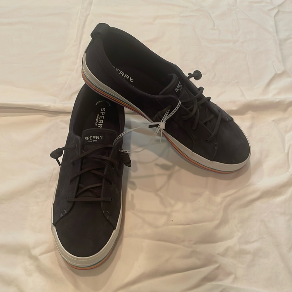 NEW Sperry Crest Vibe Multi-Stripe Platform Sneaker